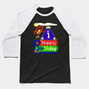 Happy Birthday Alphabet Letter (( i )) You are the best today Baseball T-Shirt